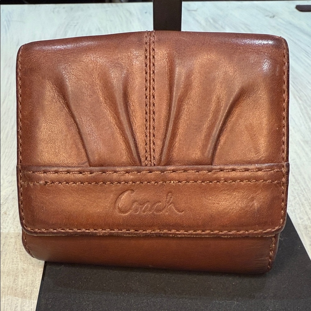 Vintage Coach Soho Brown Leather Wallet